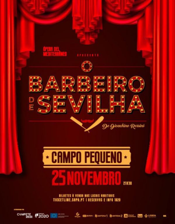 Ópera “O Barbeiro de Sevilha” estreia no Campo Pequeno