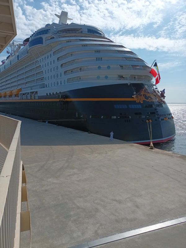 Pela primeira vez o porto de Lisboa acolhe o  cruzeiro Disney Dream