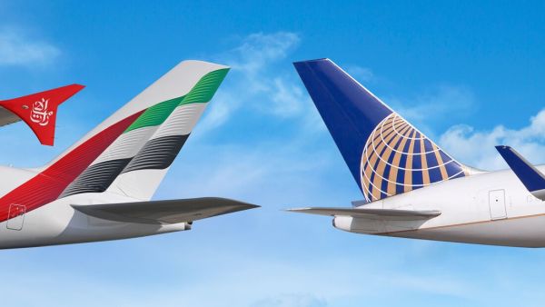 Emirates celebra code-share com a United e permite acesso a 150 cidades dos EUA