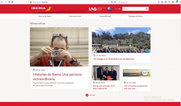 Iberia tem um novo site, com um design mais moderno e intuitivo