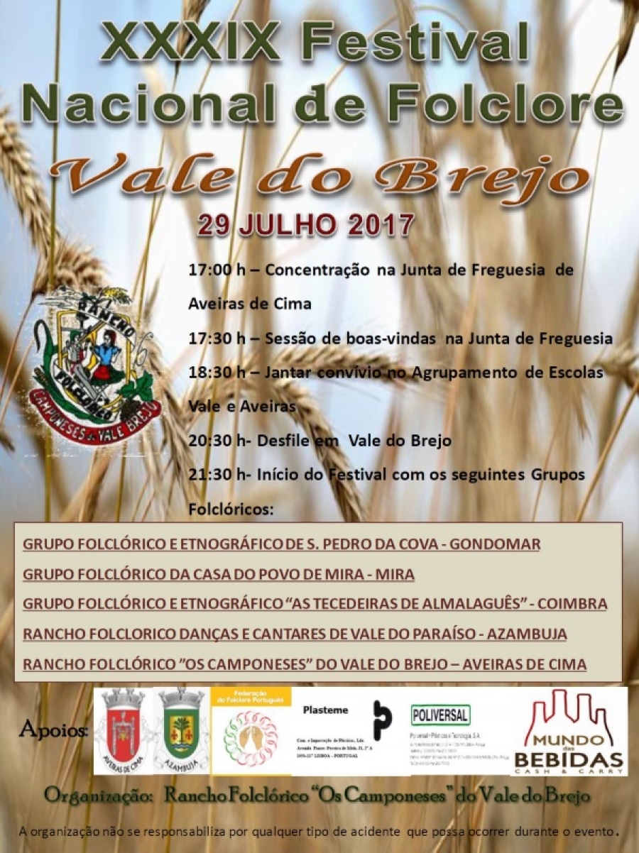 XXXIX Festival Nacional de Folclore de Vale do Brejo em Aveiras de Cima
