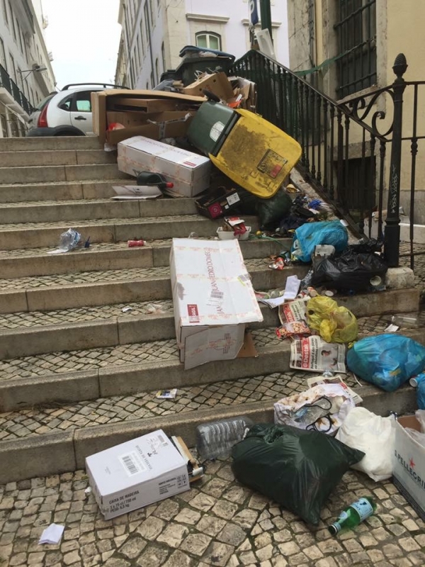 A praga do lixo em Lisboa, não tem fim à vista